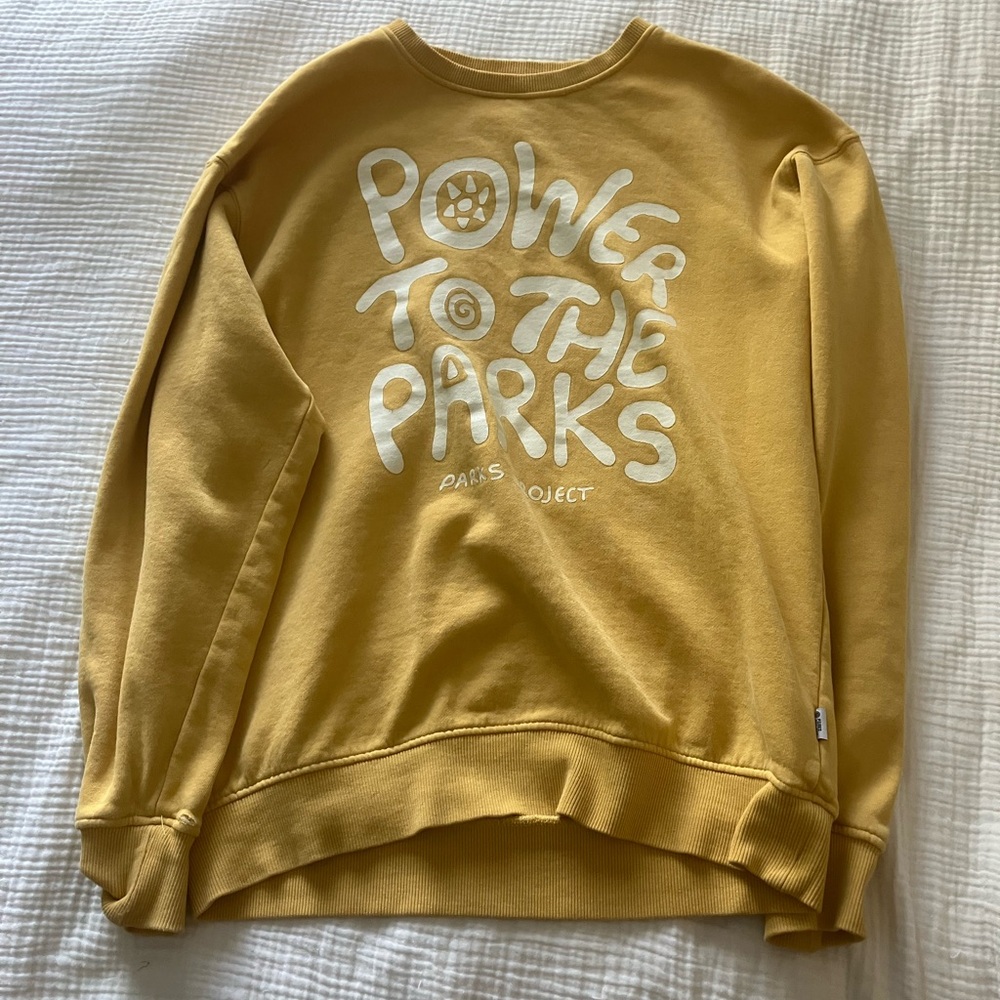 Parks Project yellow sweatshirt size medium
